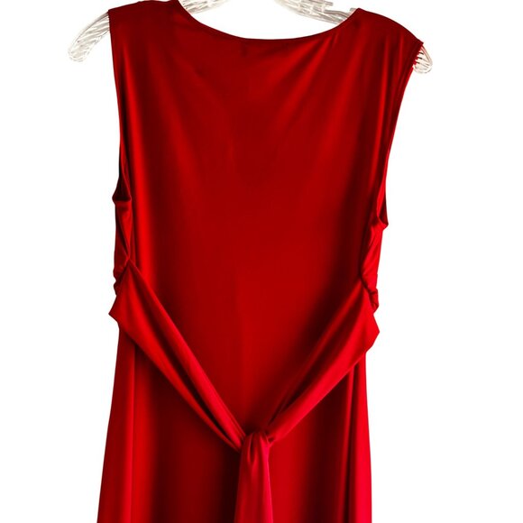 Paper Doll XL Sleeveless Knot Front Dress Polyester Spandex - Picture 5 of 9